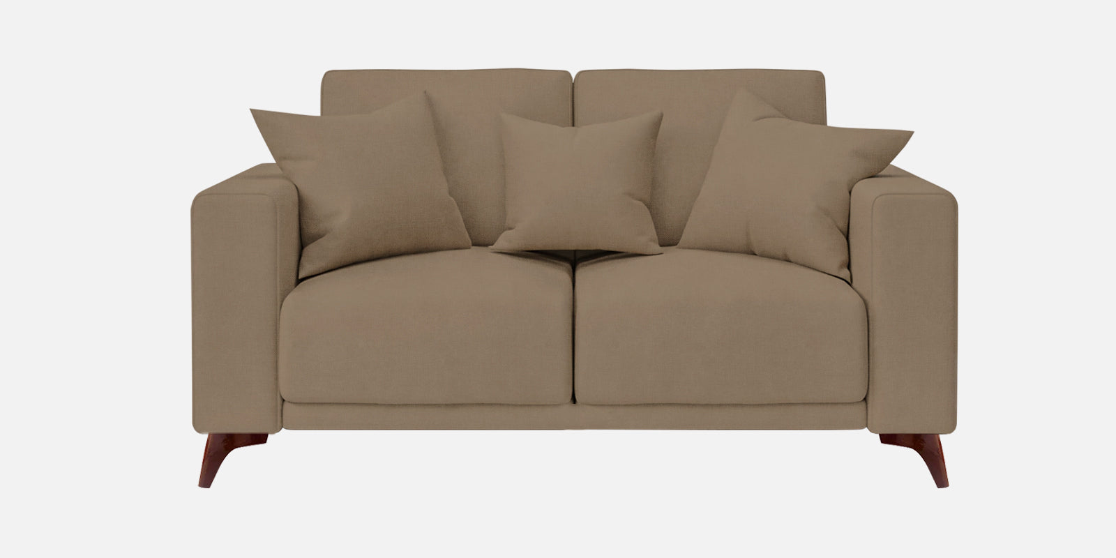 Luca Fabric 2 Seater Sofa In Hazel Beige Colour