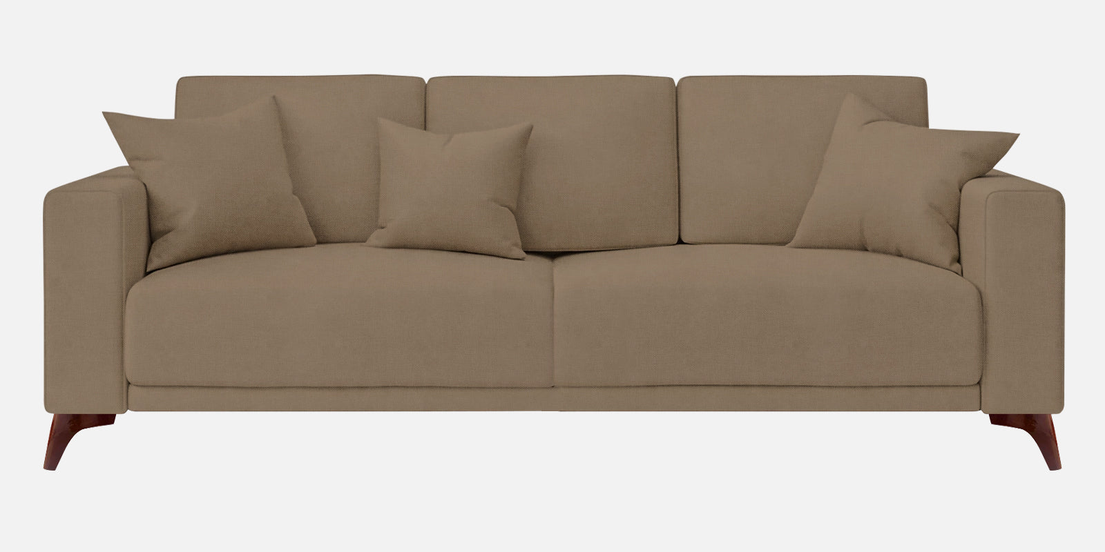 Luca Fabric 3 Seater Sofa In Hazel Beige Colour