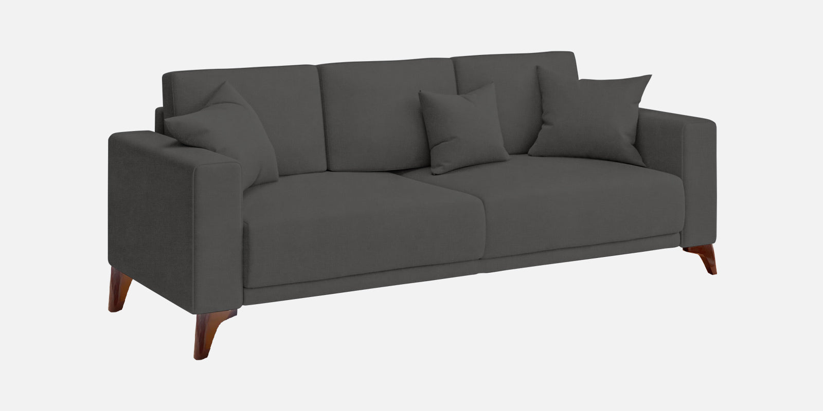 Luca Fabric 3 Seater Sofa In Stone Grey Colour
