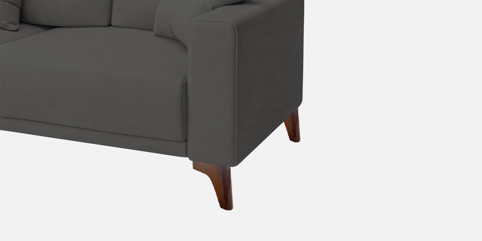 Luca Fabric 3 Seater Sofa In Stone Grey Colour