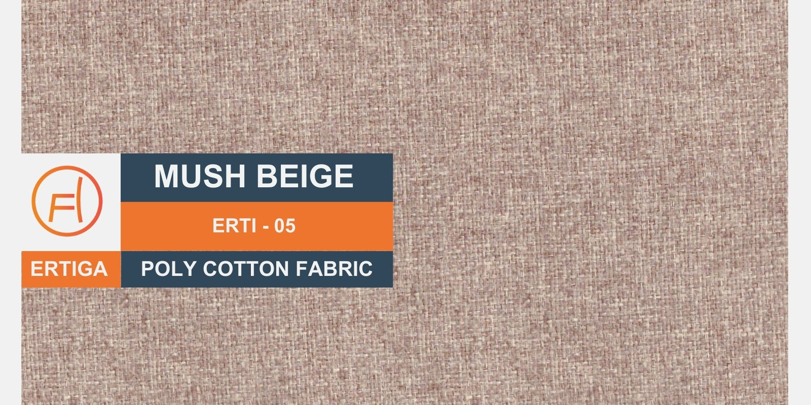 Carson Fabric 3 Seater Sofa in Mush Beige Colour