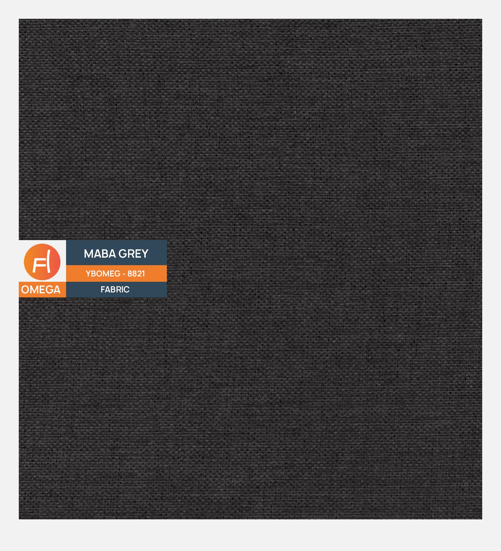 Maba Grey Omega Poly Cotton Fabric
