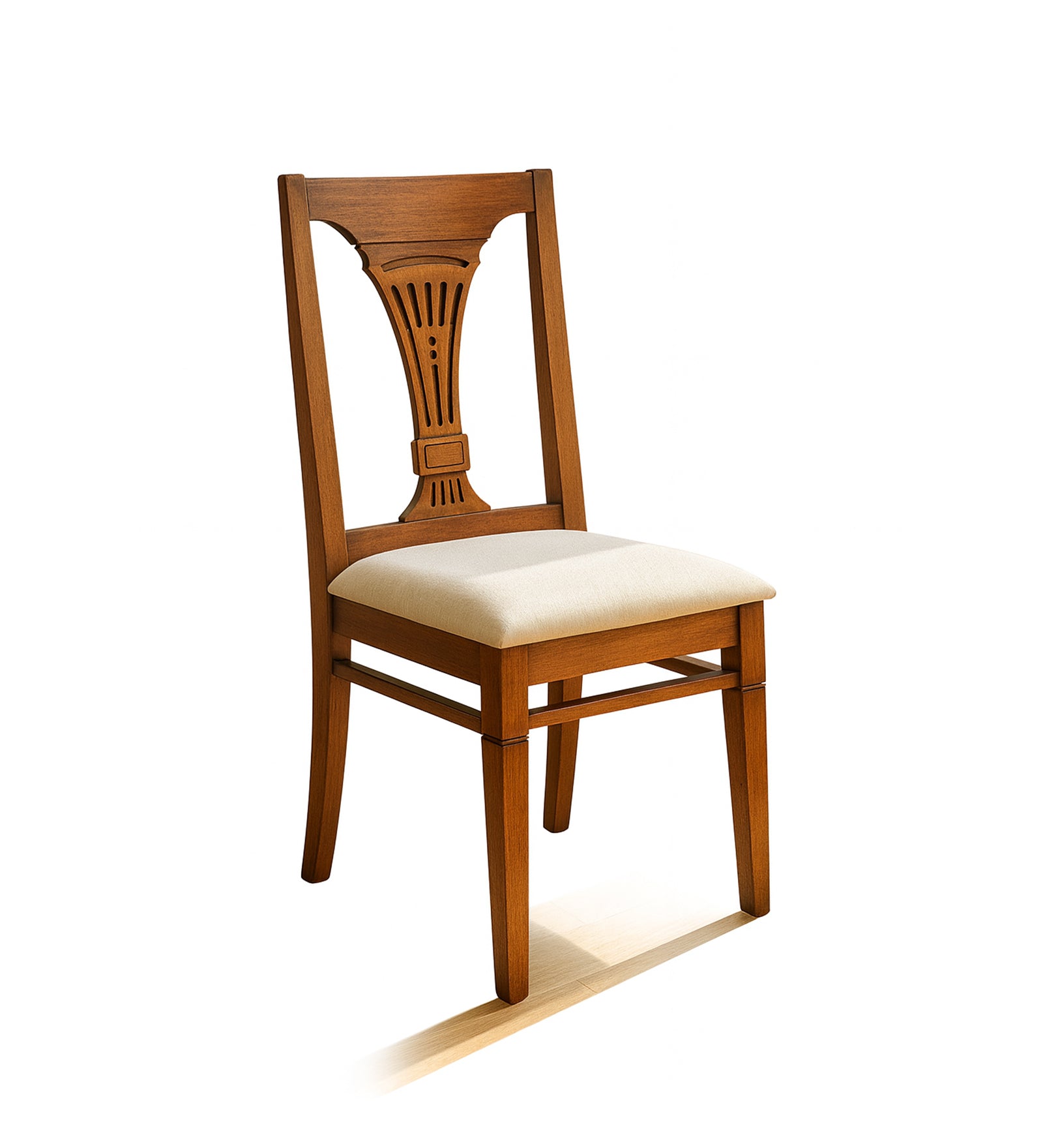 Manara Sheesham Wood 6 Seater Dining Set in Oak Colour With Marble Top