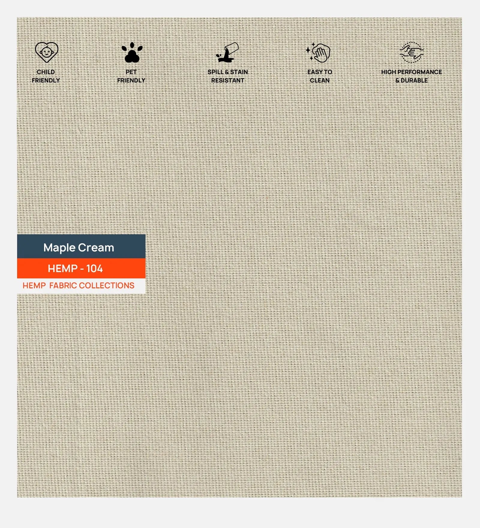 Burban Fabric 1 Seater Sofa In Maple Cream Colour Febonic Living