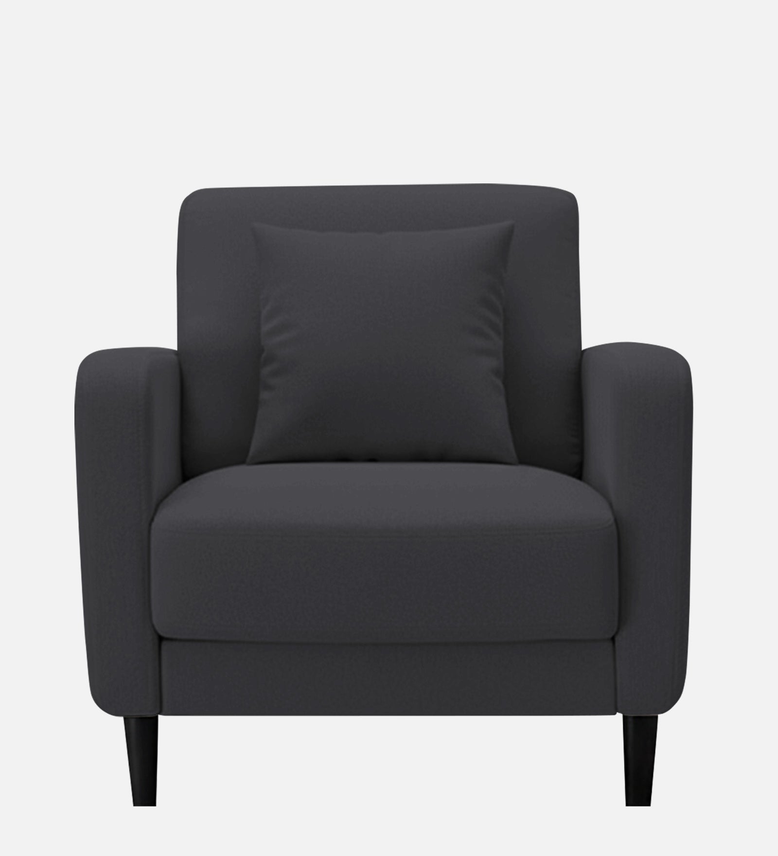 Marq Fabric 1 Seater Sofa In Charcoal Grey Colour - Febonic Living