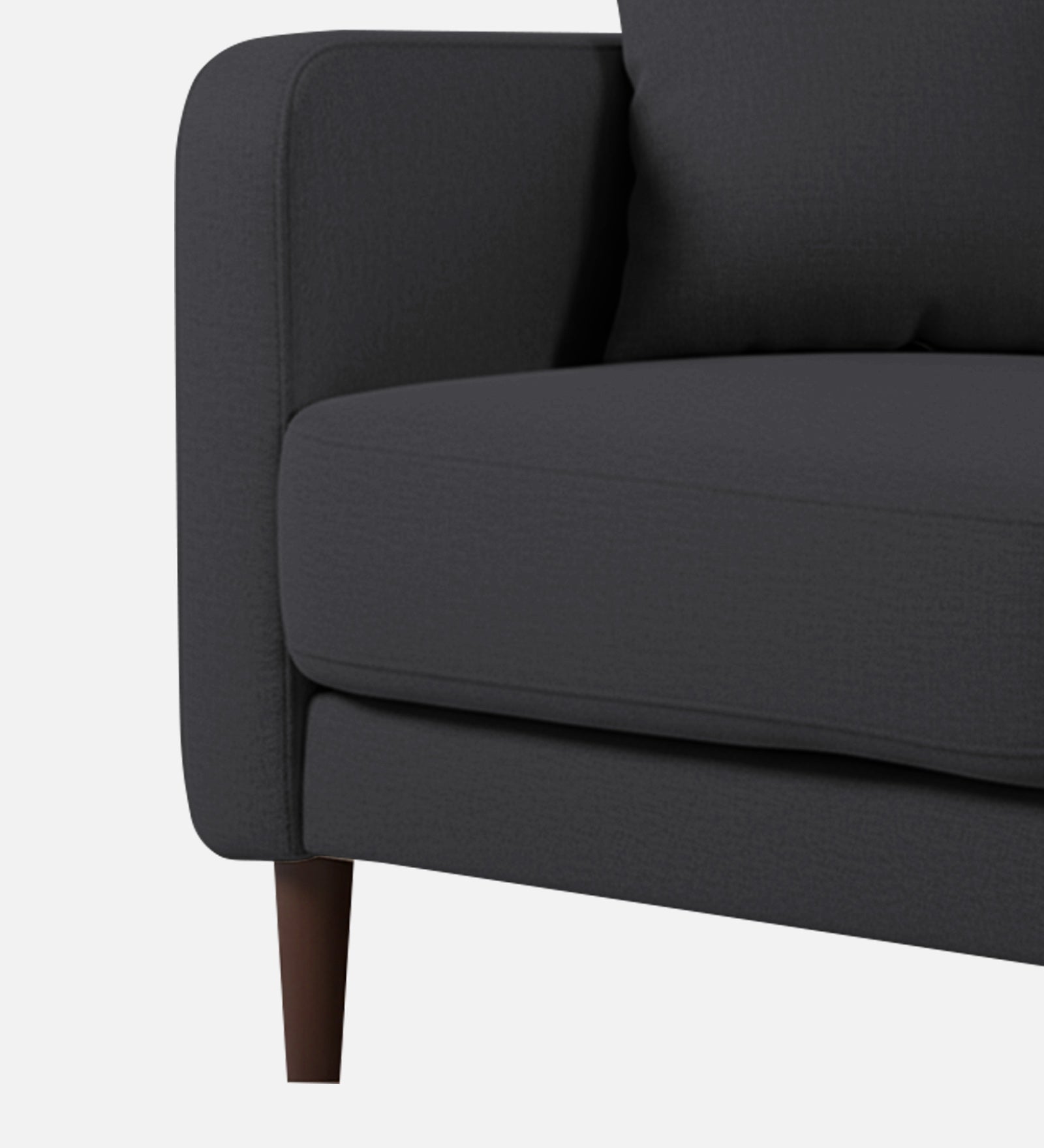 Marq Fabric 1 Seater Sofa In Charcoal Grey Colour - Febonic Living