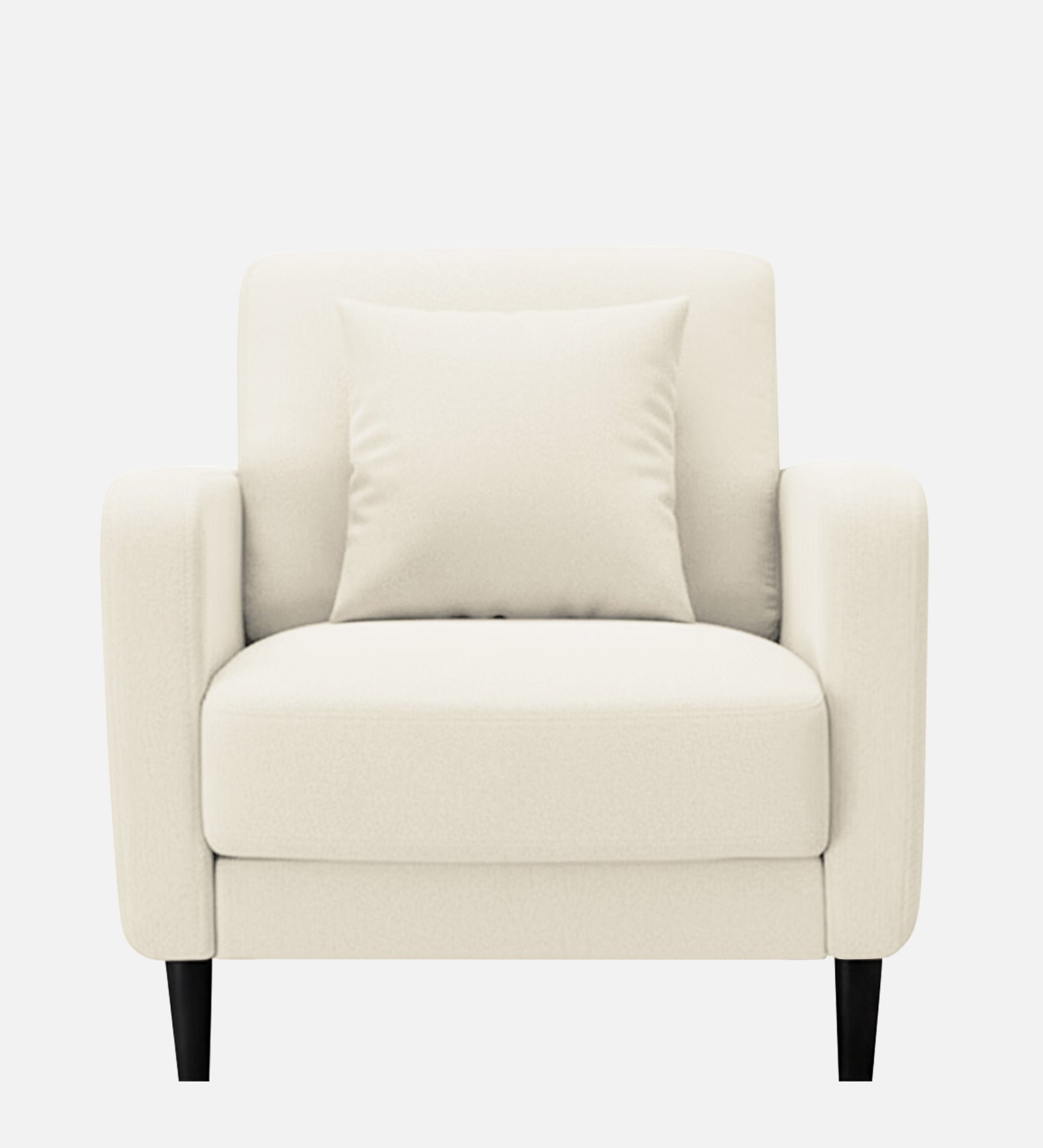 Marq Fabric 1 Seater Sofa In Ivory Cream Colour - Febonic Living