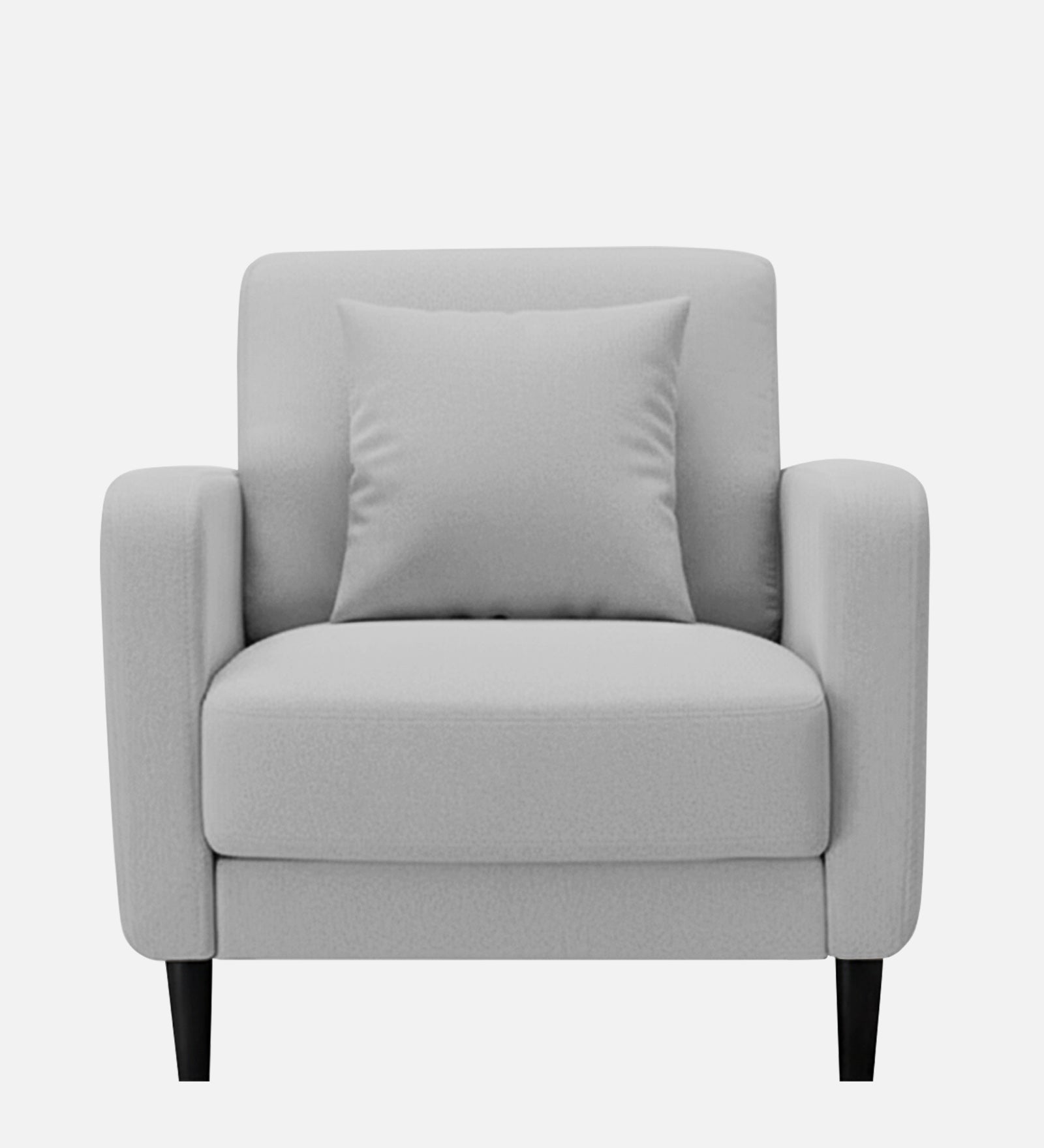 Marq Fabric 1 Seater Sofa In Lit Grey Colour