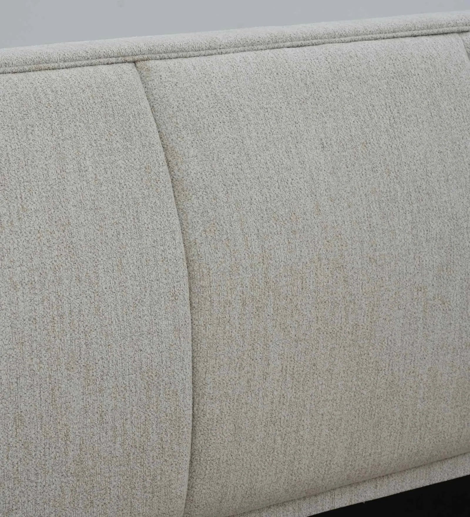 Marsa Fabric Upholstered King Size Bed In Lit Grey Colour