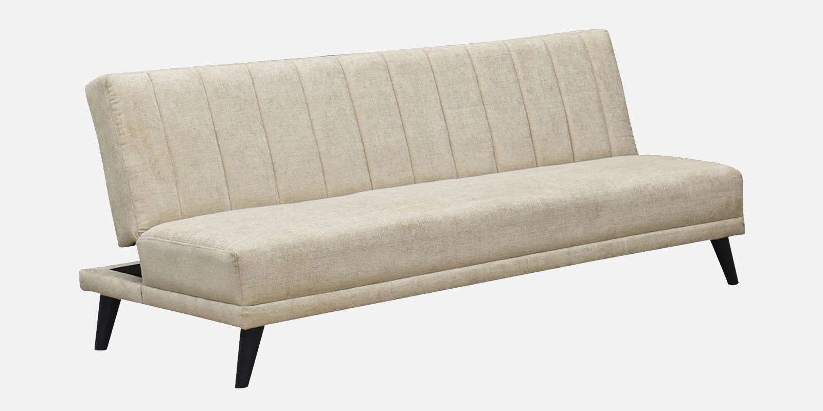 Marvin Fabric 3 Seater Convertible Sofa Cum Bed In Ivory Cream Colour