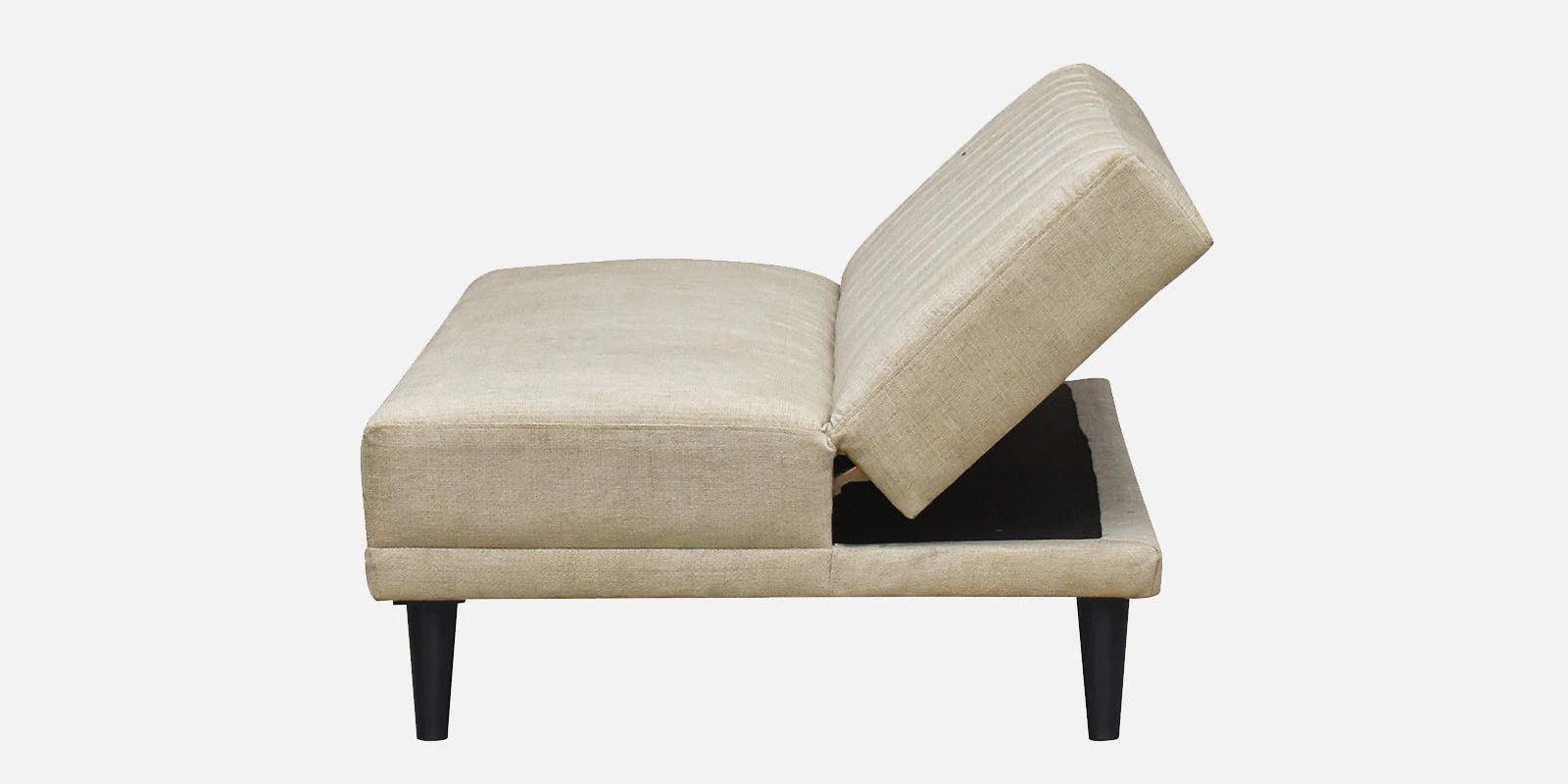 Marvin Fabric 3 Seater Convertible Sofa Cum Bed In Ivory Cream Colour