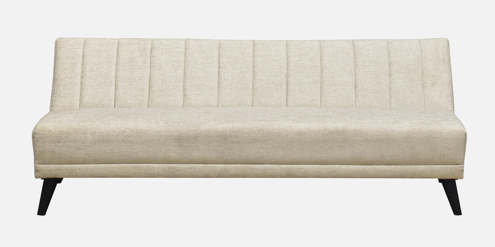 Marvin Fabric 3 Seater Convertible Sofa Cum Bed In Ivory Cream Colour
