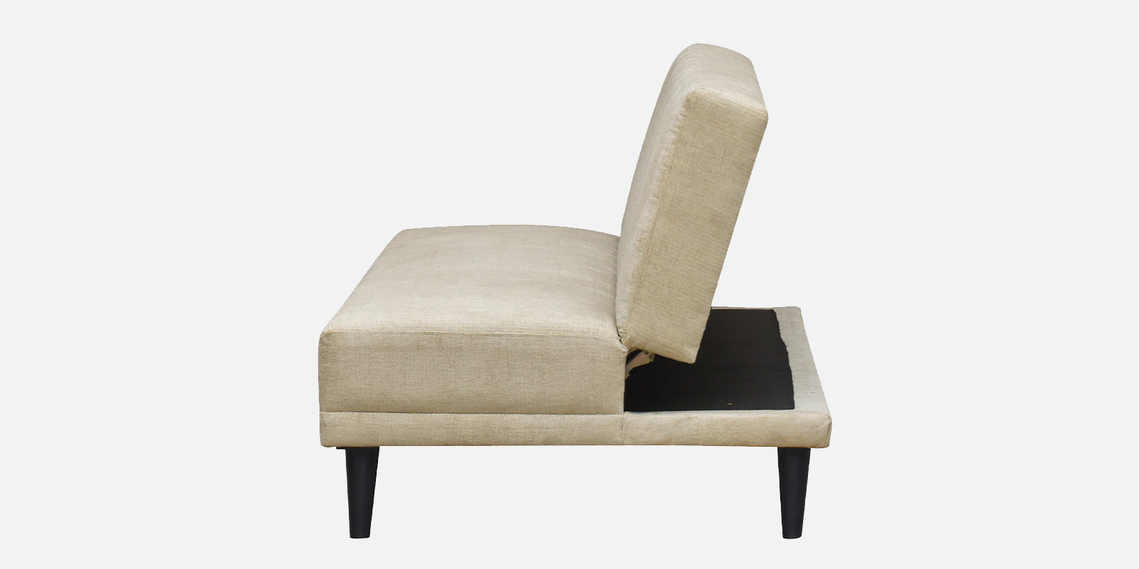 Marvin Fabric 3 Seater Convertible Sofa Cum Bed In Ivory Cream Colour