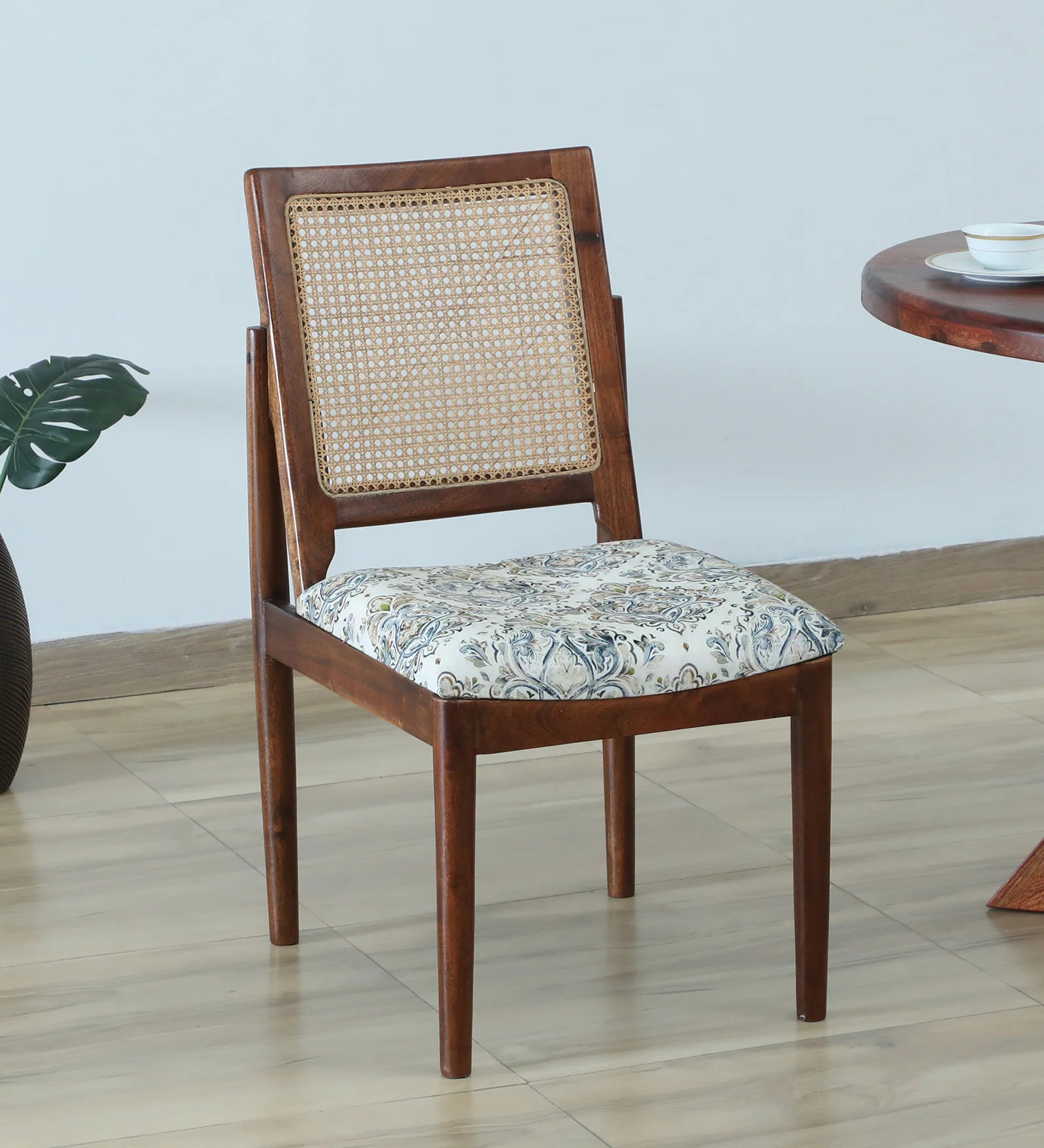 Quito Sheesham Wood Dining Chair In Scratch Resistant Provincial Teak Finish - Febonic Living