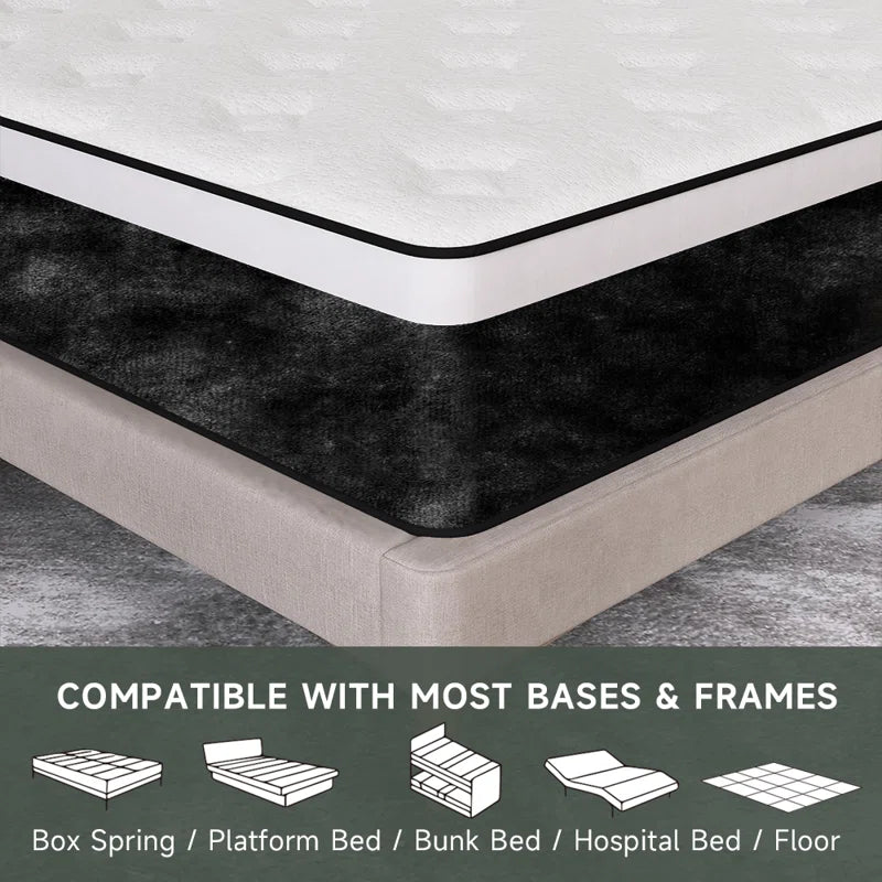 Hybrid 12 Inch Pocket Spring King Size Mattress
