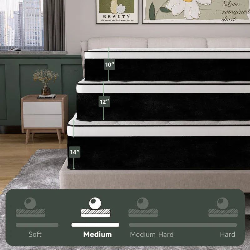Hybrid 12 Inch Pocket Spring King Size Mattress