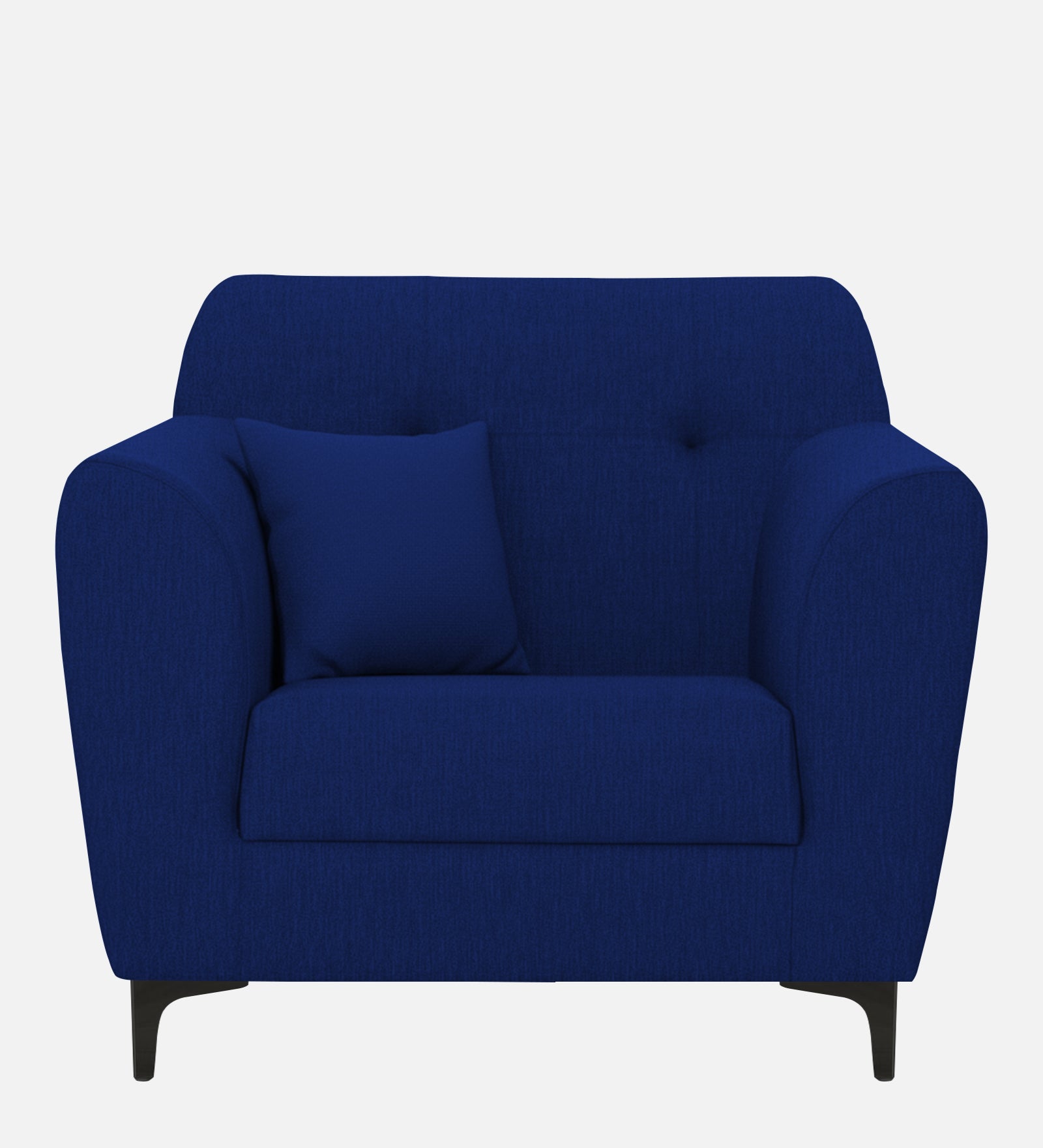 Melaan Fabric 1 Seater Sofa In Royal Blue Colour - Febonic Living