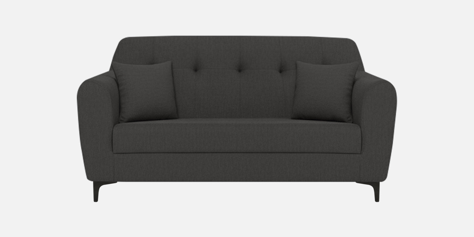 Melaan Fabric 2 Seater Sofa In Charcoal Grey Colour - Febonic Living