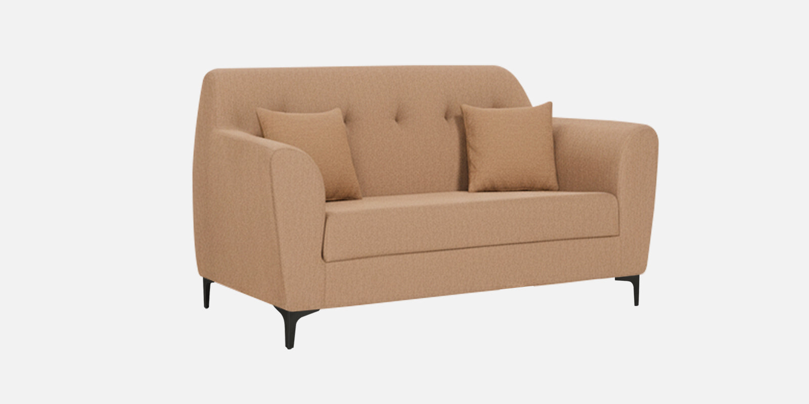 Melaan Fabric 2 Seater Sofa In Cosmic Beige Colour - Febonic Living