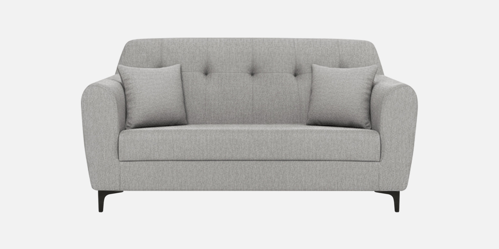 Melaan Fabric 2 Seater Sofa In Lit Grey Colour - Febonic Living