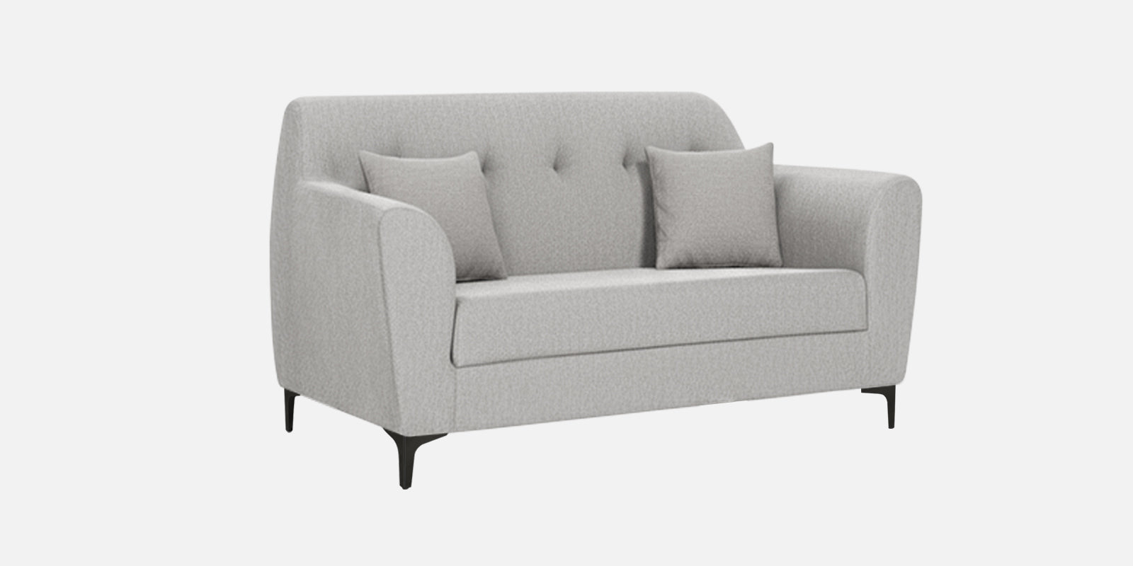 Melaan Fabric 2 Seater Sofa In Lit Grey Colour - Febonic Living