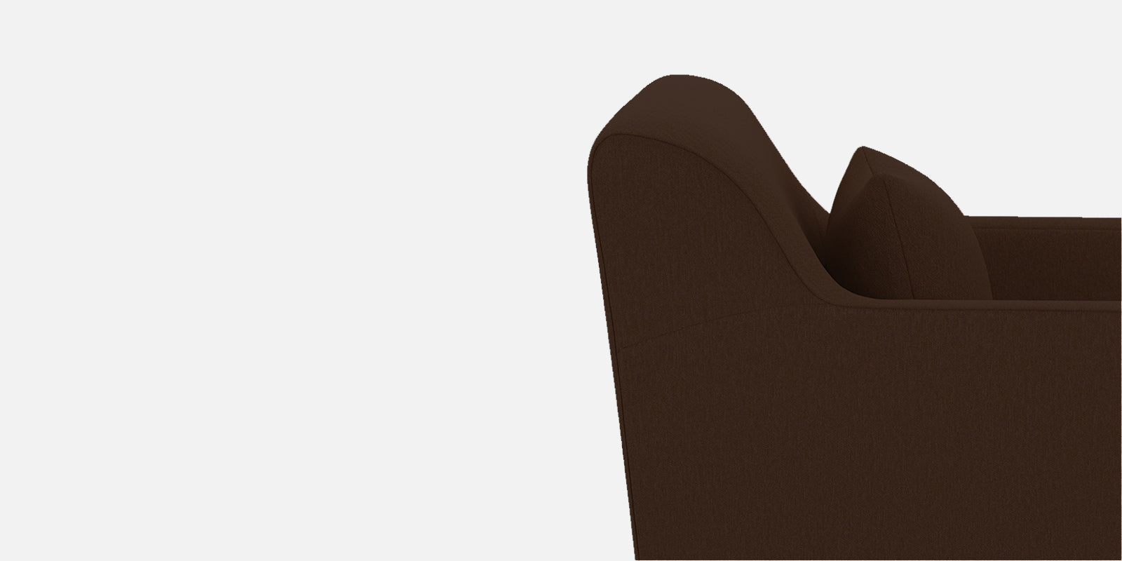 Melaan Fabric 3 Seater Sofa In Coffee Brown Colour