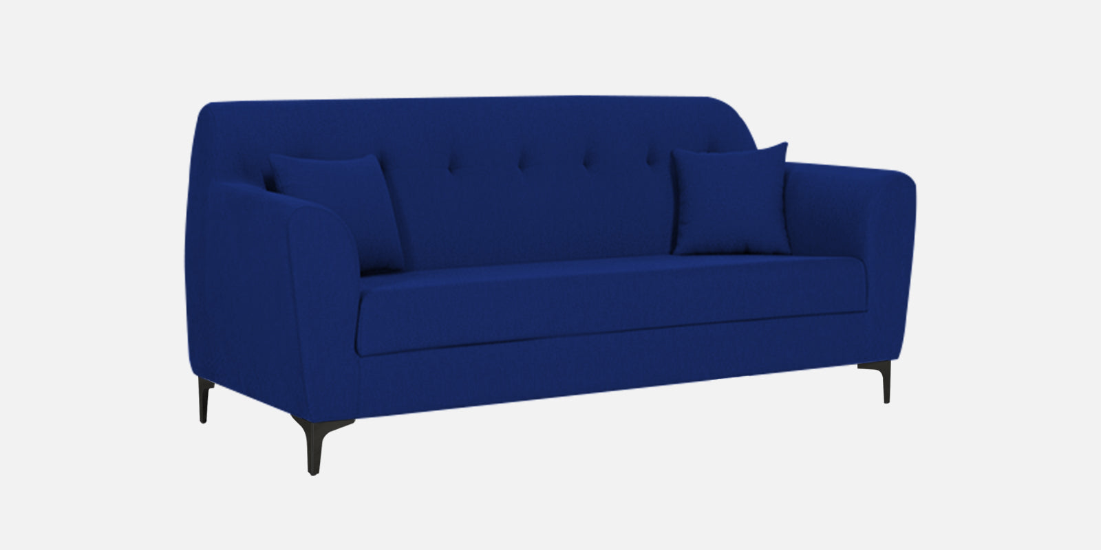 Melaan Fabric 3 Seater Sofa In Royal Blue Colour