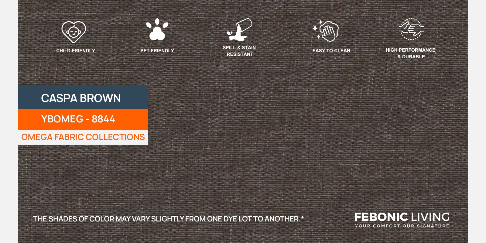 Melano Fabric 3 Seater Convertible Sofa Cum Bed In Caspa Brown Colour