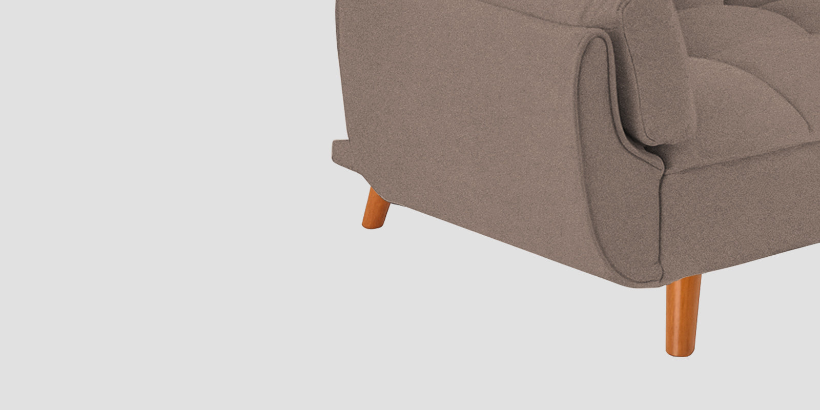 Melano Fabric 3 Seater Convertible Sofa Cum Bed In Kadhi Beige Colour