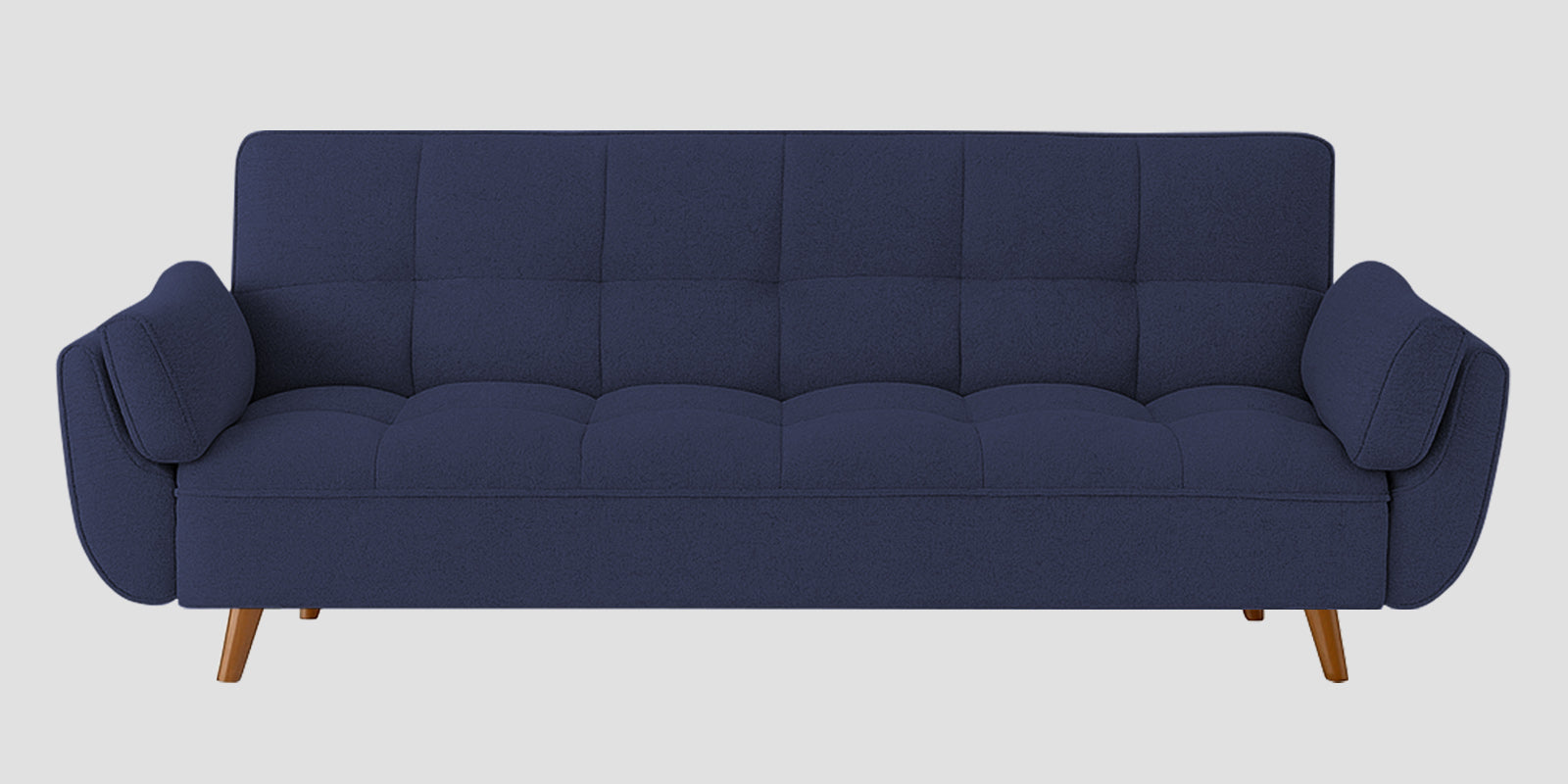 Melano Fabric 3 Seater Convertible Sofa Cum Bed In Slate Blue Colour