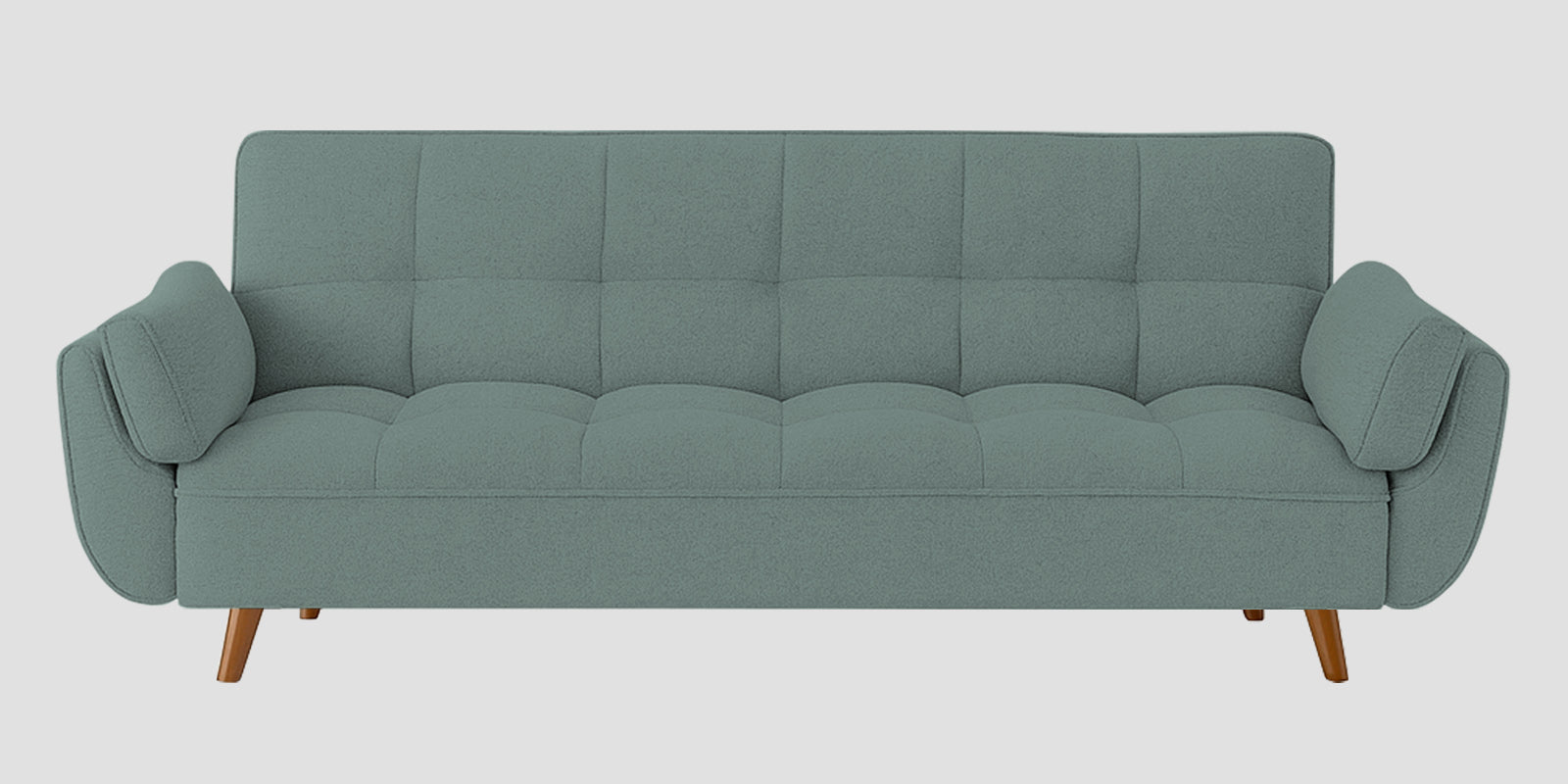 Melano Fabric 3 Seater Convertible Sofa Cum Bed In Suka Blue Colour