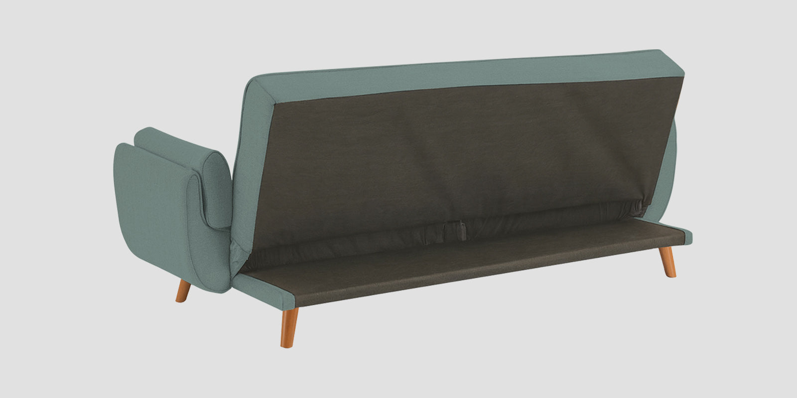 Melano Fabric 3 Seater Convertible Sofa Cum Bed In Suka Blue Colour