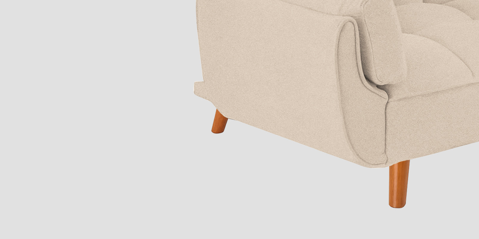 Melano Fabric 3 Seater Convertible Sofa Cum Bed In Woom Beige Colour