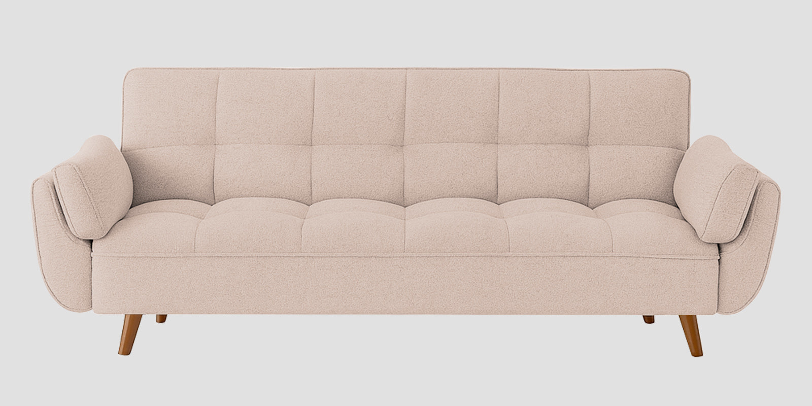 Melano Fabric 3 Seater Sofa In Maple Cream Colour