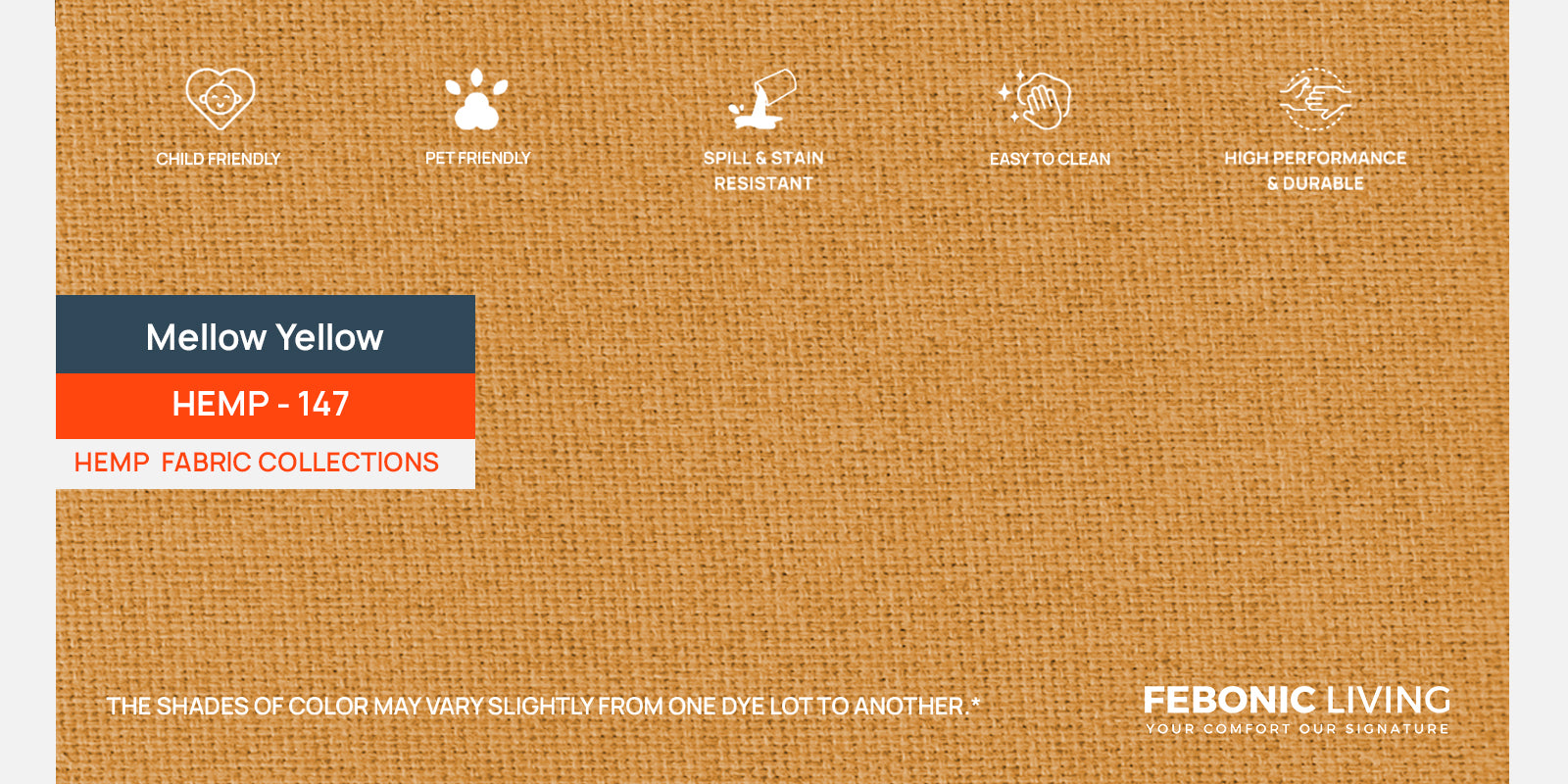 Melano Fabric 3 Seater Sofa In Mellow Yellow Colour