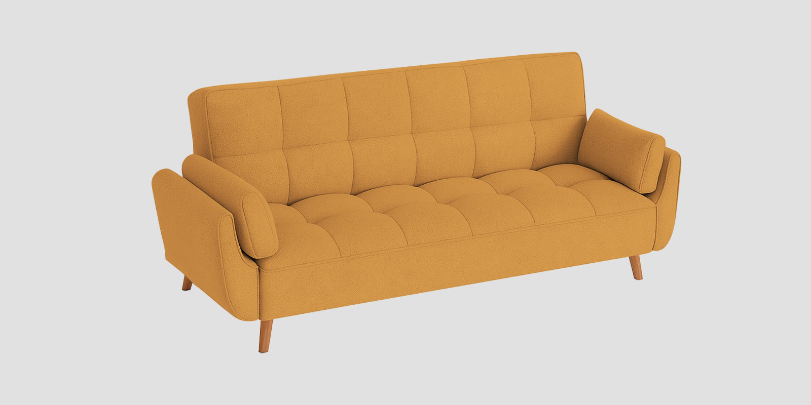 Melano Fabric 3 Seater Sofa In Mellow Yellow Colour