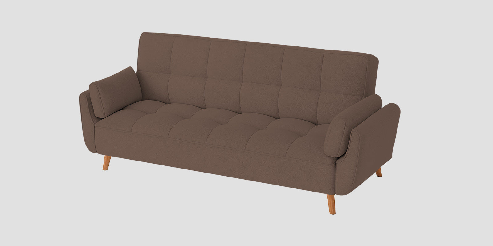 Melano Fabric 3 Seater Sofa In Toffee Brown Colour
