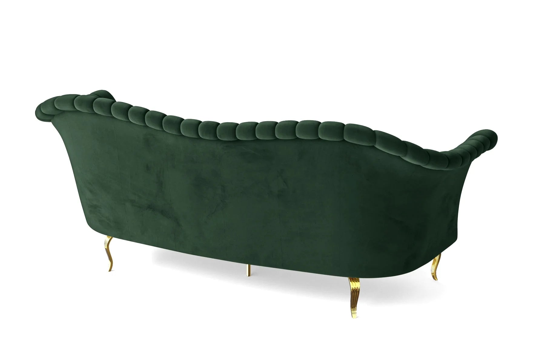 Dikka Velvet 3 Seater Sofa In Amazon Green Colour - Febonic Living