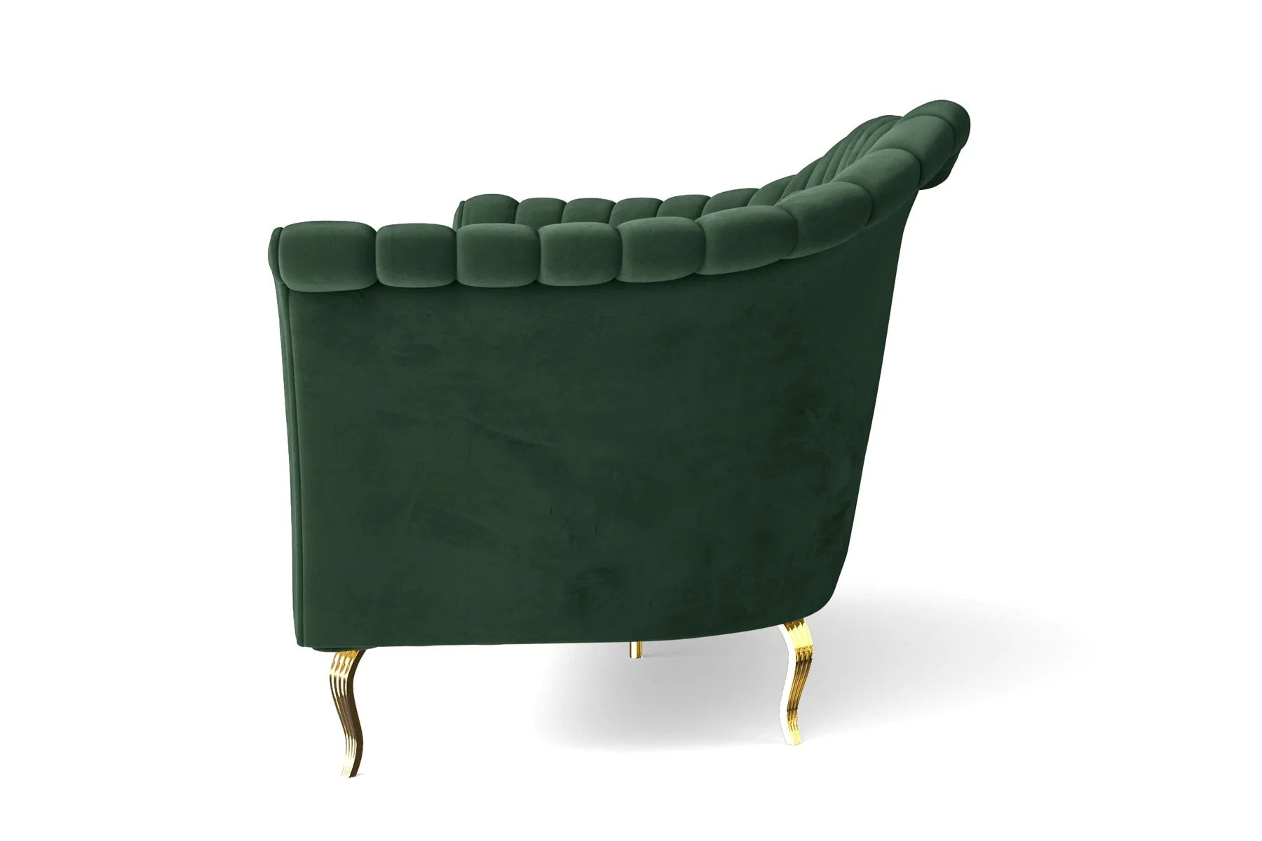 Dikka Velvet 3 Seater Sofa In Amazon Green Colour - Febonic Living