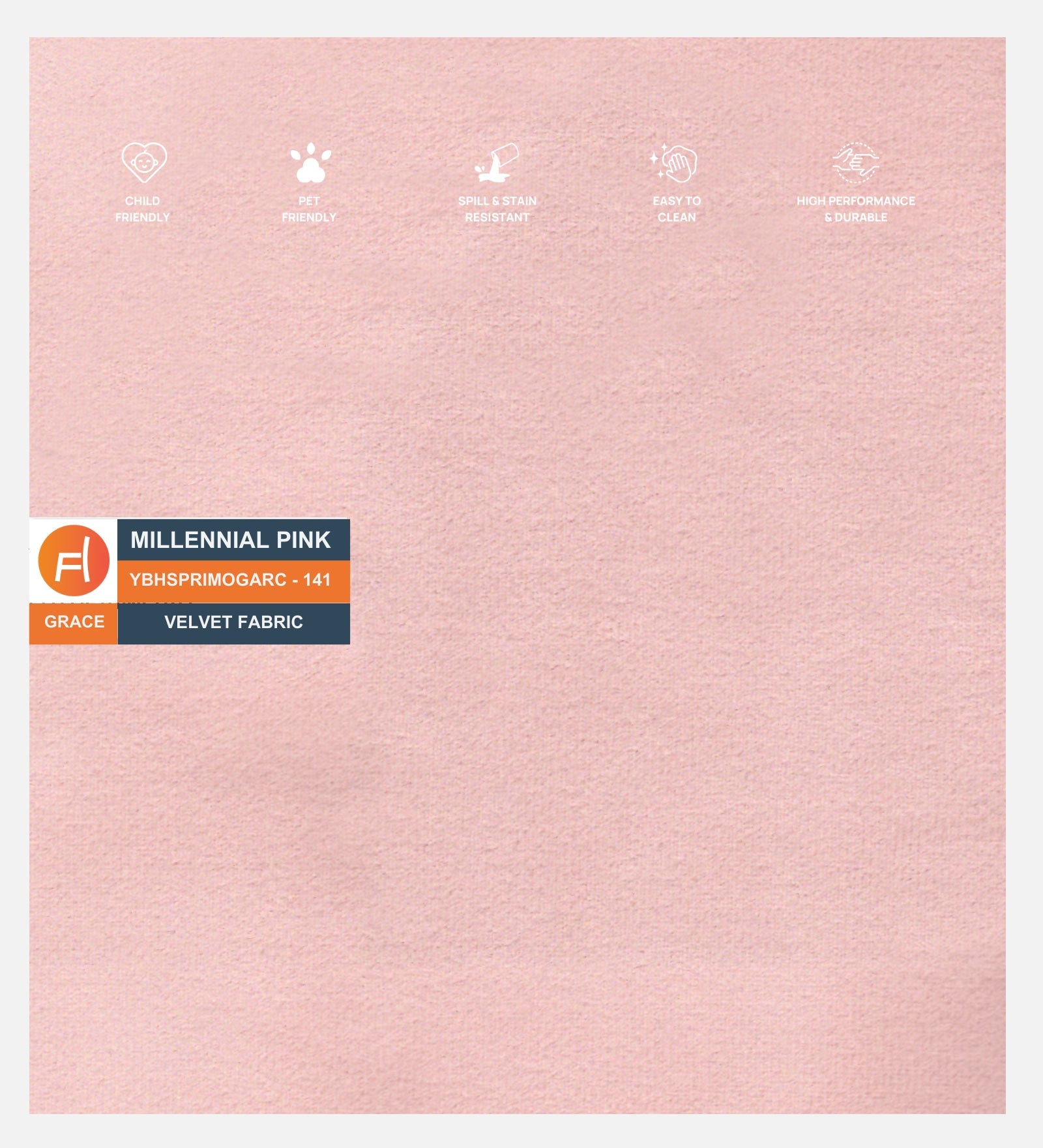 Moho Velvet Pouffe In Millennial Pink Colour - Febonic Living