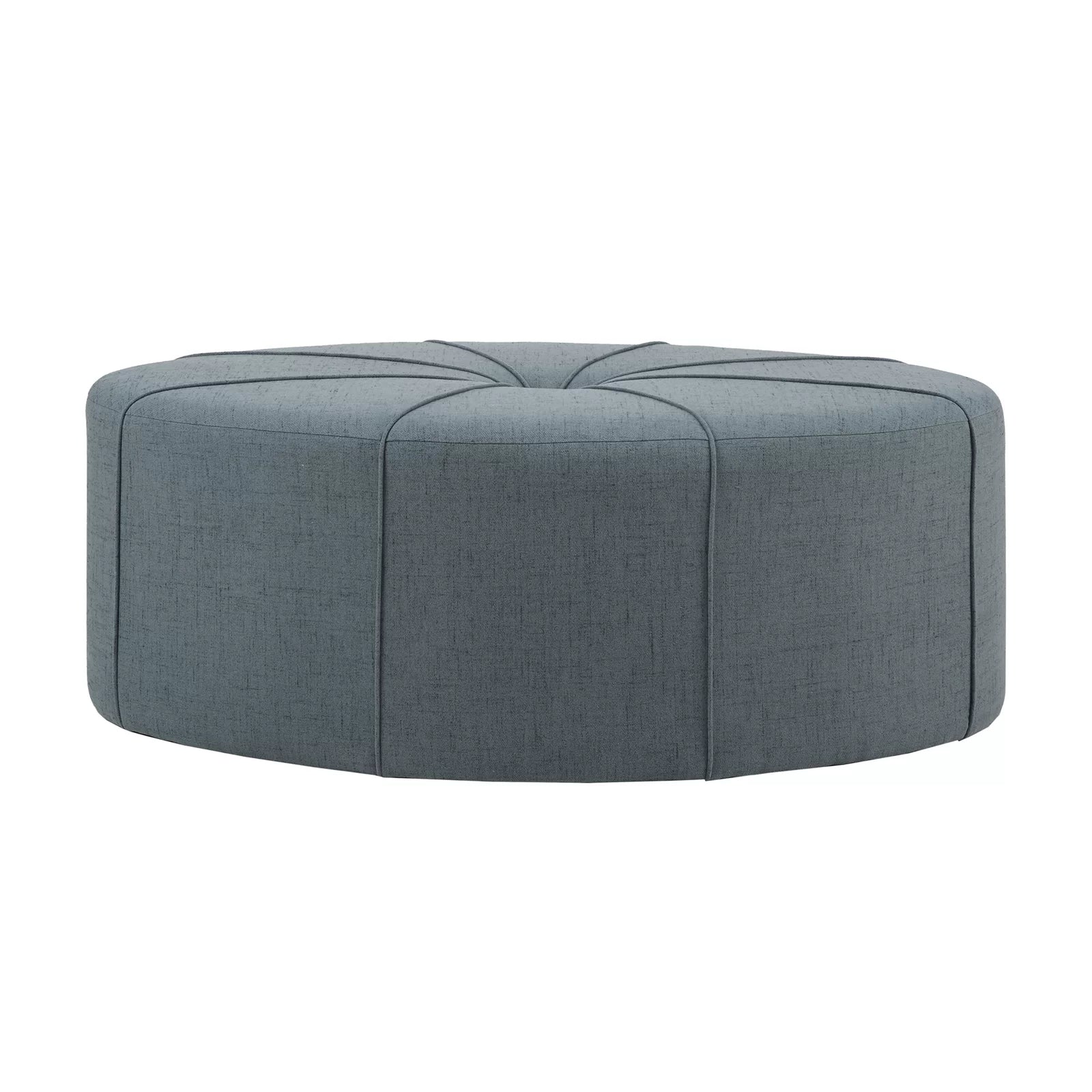 MiMi Fabric Ottoman In Blue Colour - Febonic Living