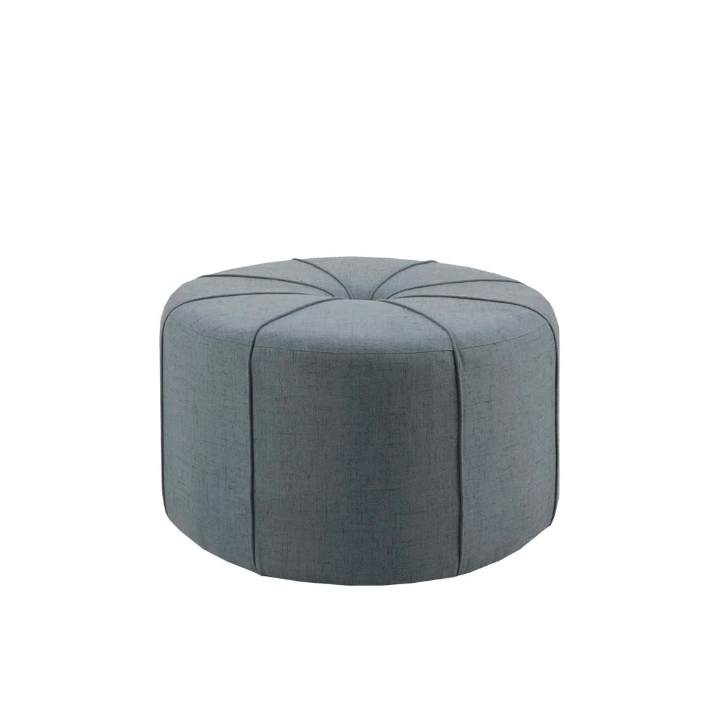 MiMi Fabric Ottoman In Blue Colour - Febonic Living
