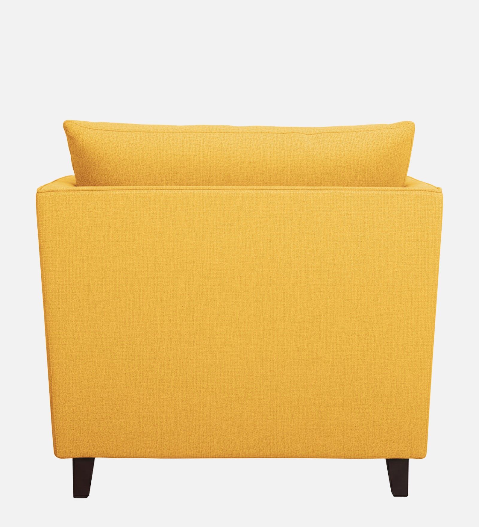Miranda Fabric 1 Seater Sofa In Bold Yellow Colour