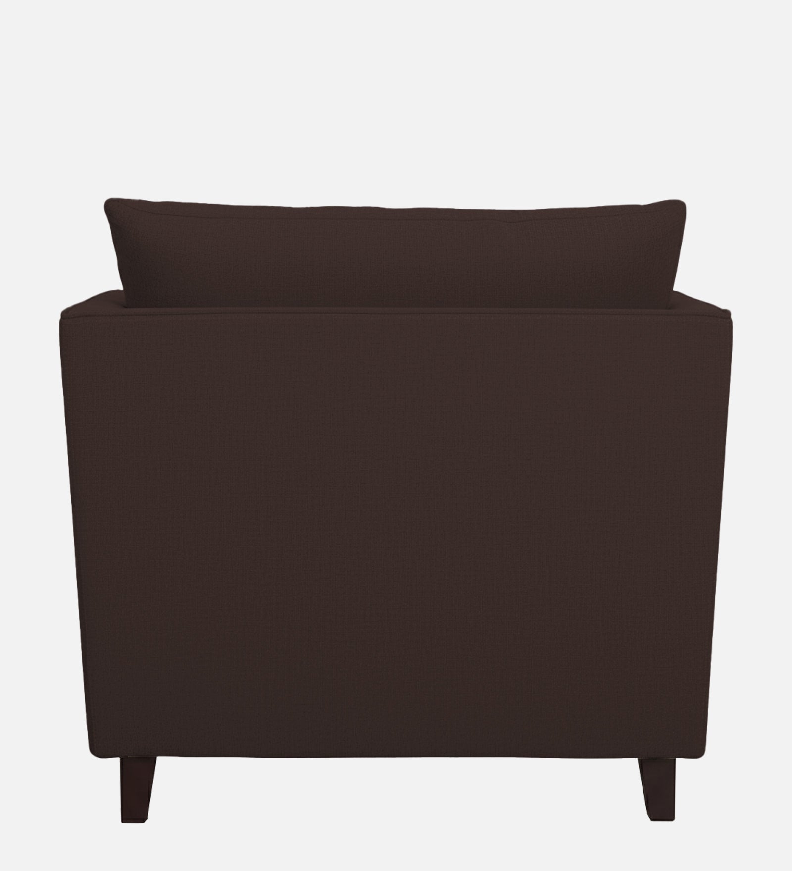 Miranda Fabric 1 Seater Sofa In Coffee Brown Colour