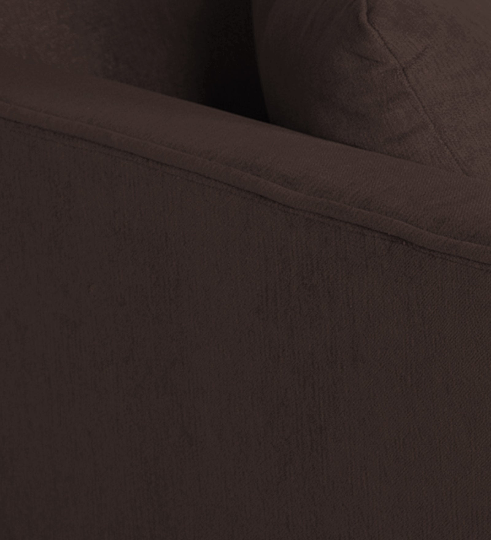 Miranda Fabric 1 Seater Sofa In Coffee Brown Colour