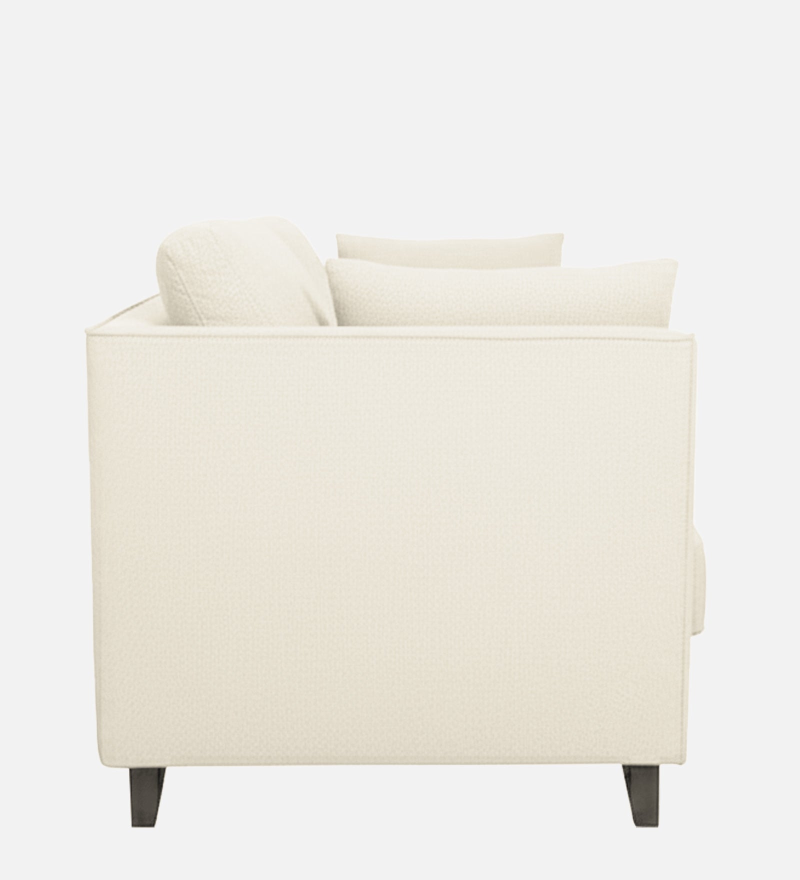 Miranda Fabric 1 Seater Sofa In Ivory Cream Colour