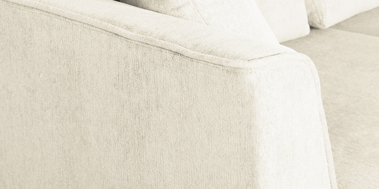 Miranda Fabric 2 Seater Sofa In Ivory Cream Colour