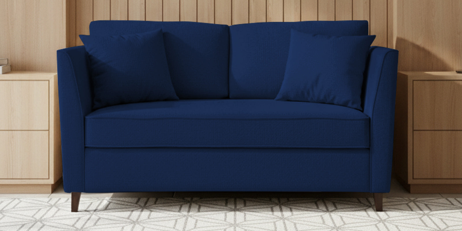 Miranda Fabric 2 Seater Sofa In Royal Blue Colour