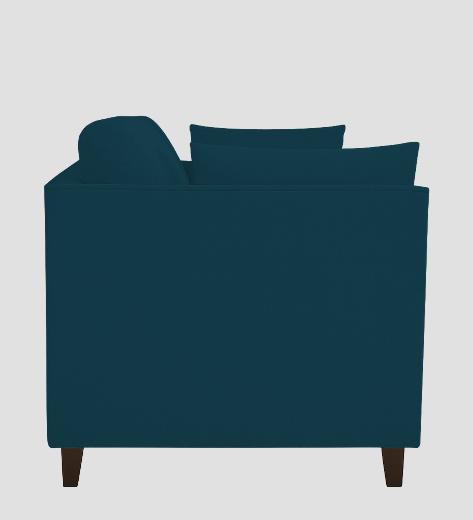 Miranda Velvet 1 Seater Sofa In Azura Blue Colour