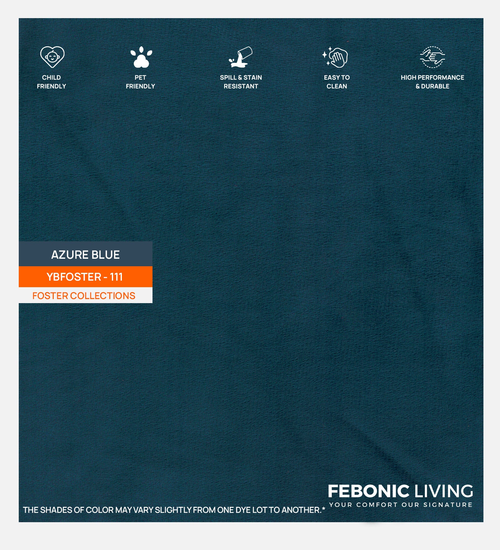 Miranda Velvet 1 Seater Sofa In Azura Blue Colour